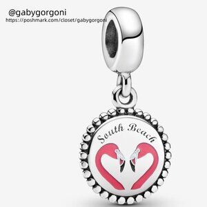 Pandora South Beach Flamingo Dangle Charm